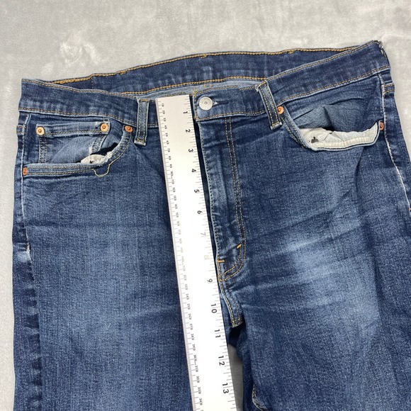 Levi's 541 Jeans Mens 38x34 Blue Denim Mid Rise Straight Leg 5-Pocket Design - Picture 8 of 10